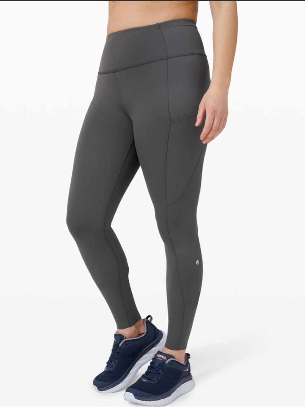 Lululemon Fast and Free Tight 28" *Non-Reflective Graphite Grey  Size 6